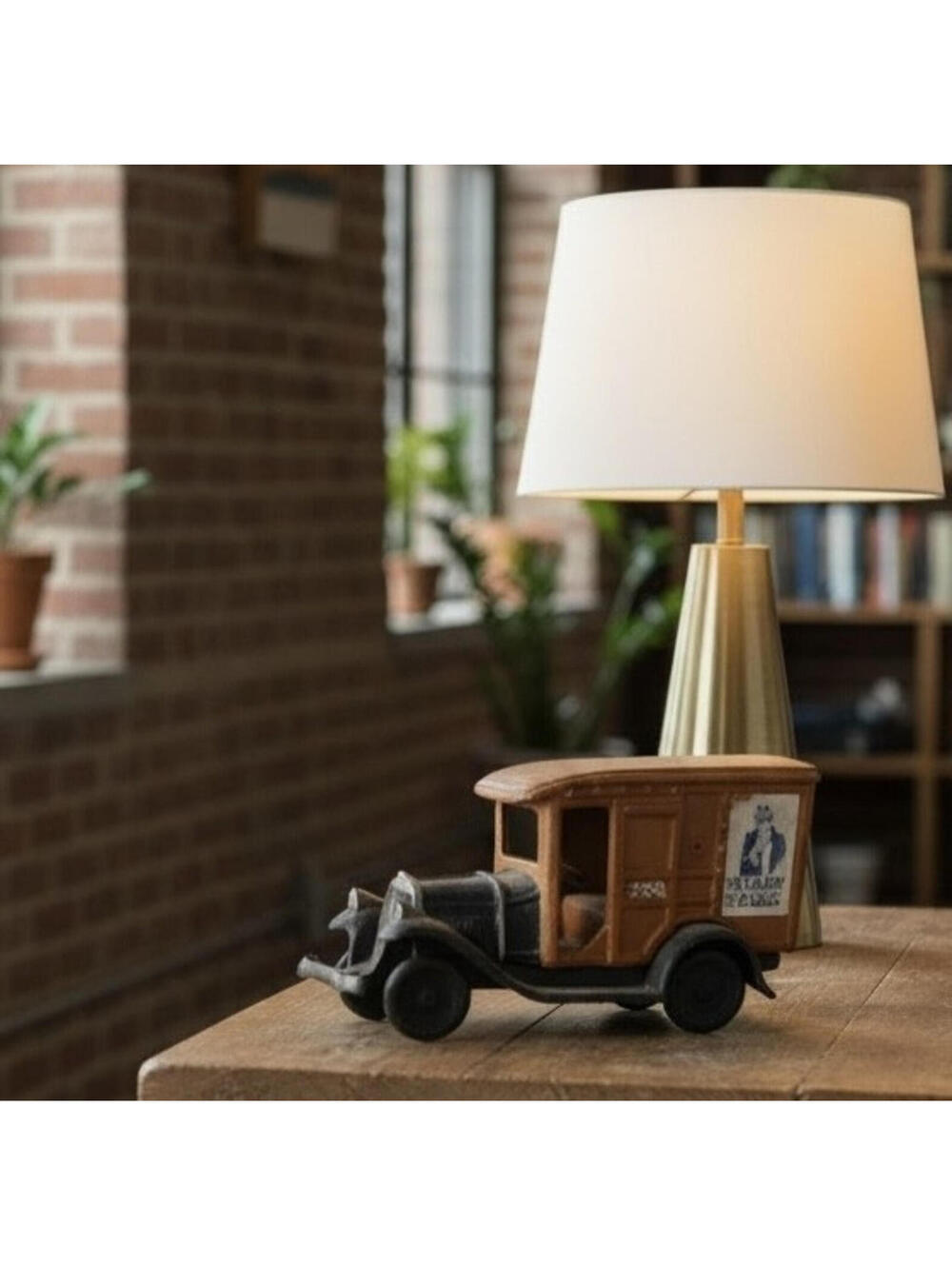 Cast Iron Toy U.S. Mail Truck Americana Decor Primitive Folk Art Style #236